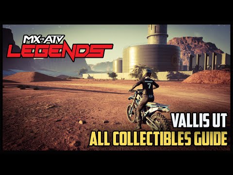 MX vs ATV Legends - Vallis UT - All 25 Collectibles (Helmets) Guide