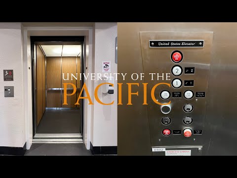United States Circle Button Hydraulic Elevator - Weber Hall, UOP - Stockton, CA