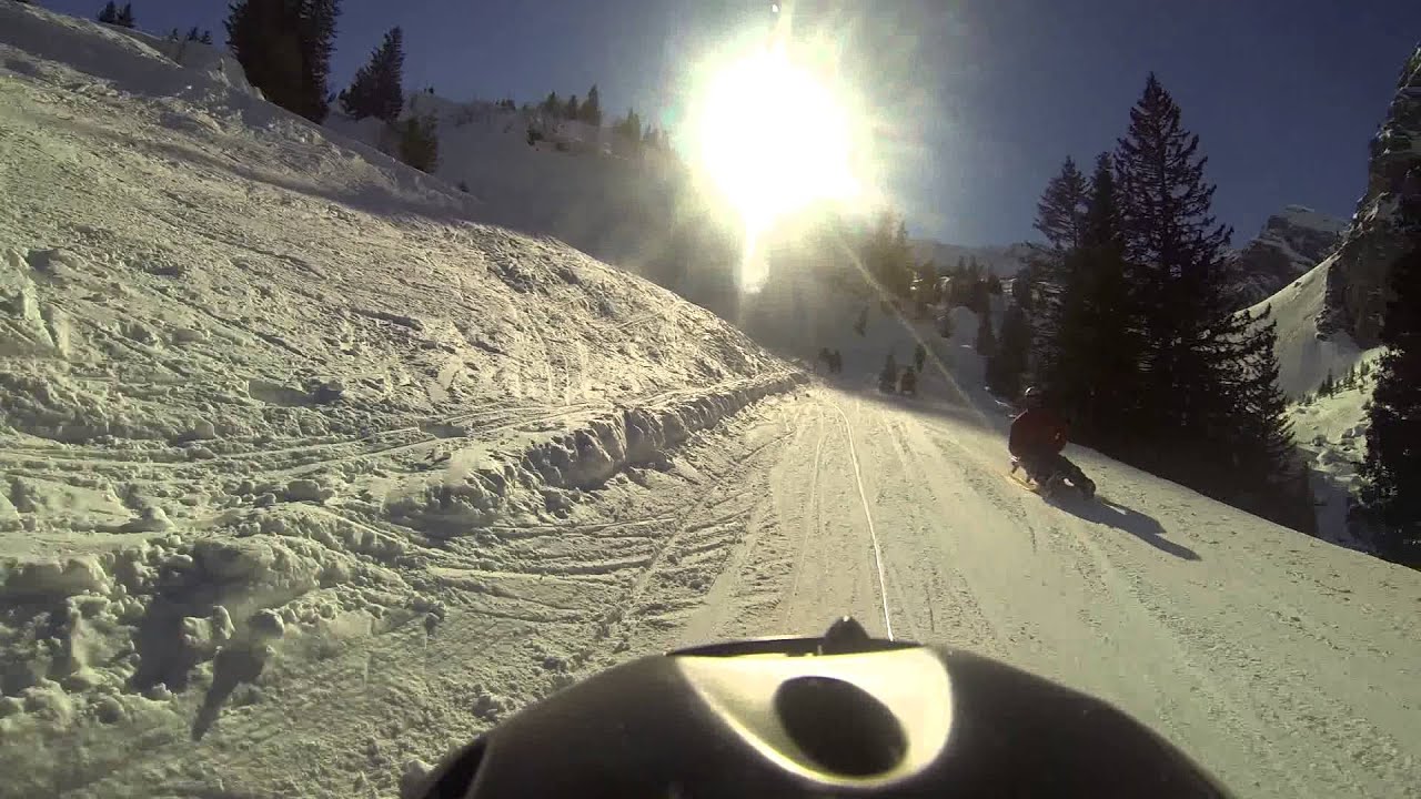 Rodeln Melchsee-Frutt (Kamera hinten)