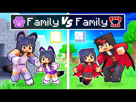 Minecraft WOLF Family VS VAMPIRE Family!
