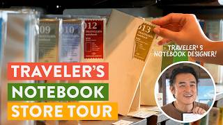TRAVELER'S FACTORY Flagship Tour & EXCLUSIVE interview with the producer of TRAVELER'S notebooks! 🇯🇵