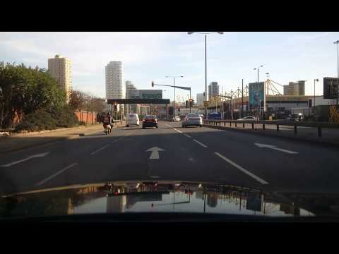 Complete journey through the Rotherhithe, Limehouse Link and East India Dock tunnels