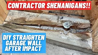 Fixing Damaged Garage Wall || DIY Quick Repair