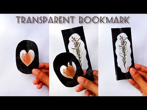diy transparent bookmark using dried flowers . simple tutorial on bookmark.