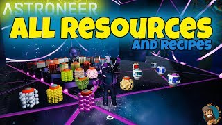 ASTRONEER ALL RESOURCES - Tips And Tricks To All Recipes
