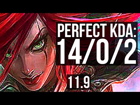 KATARINA vs TALON (MID) | 14/0/2, Rank 5 Kata, Legendary | KR Grandmaster | v11.9