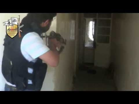 اشتباكات بين لواء الإسلام وقوات النظام والشبيحة في حي برزة في مدينة دمشق