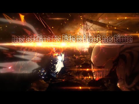 one Punch man _ Saitama vs garou _-_ my ordinary life x i got no time [amv/edit]