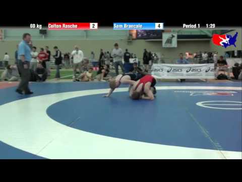 Colton Rasche vs. Sam Brancale at 2013 ASICS University Nationals - FS