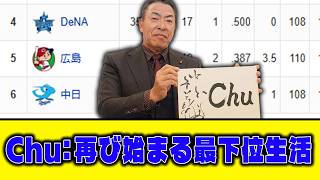 【5月10日】Chu:再び始まる最下位生活【最新セリーグ順位表】