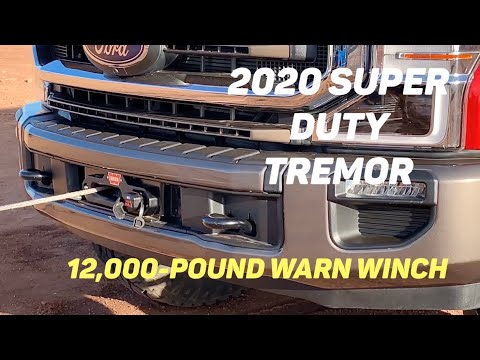 2020 Ford Super Duty Tremor: 12,000-Pound Warn Winch Demo