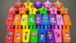 Paw Patrol Rainbow Slime! Creative DIY with Ryder, Chase, Marshall,...Satisfying ASMR Video