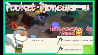 CONOCEMOS a Lili y CREAMOS HACHAS de HIERRO|Pocket Pioneers|Parte 5|Random