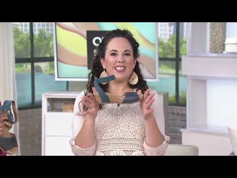 Earth Origins Leather Wedges with Ankle Strap - Kendra Krystal on QVC