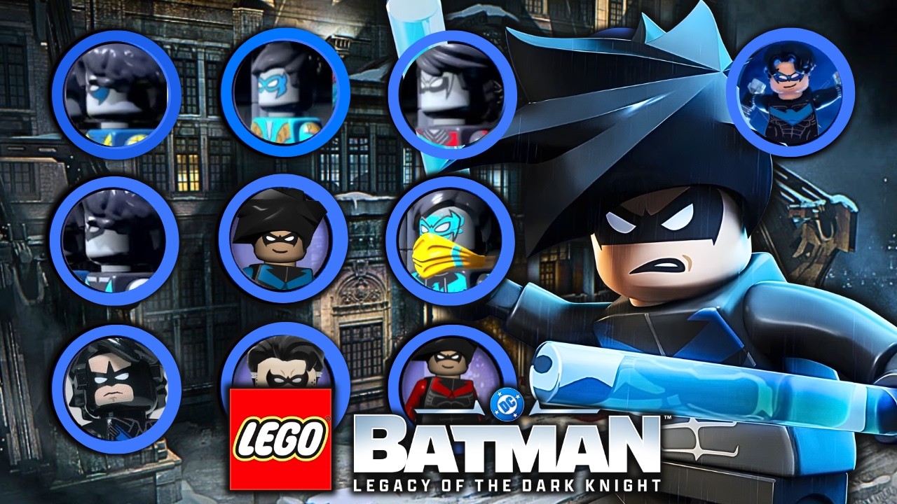 Nightwing Has 14 Costumes in LEGO Batman: Legacy of the Dark Knight