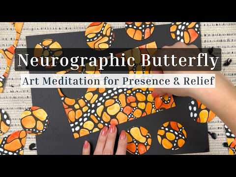 Neurographic Butterfly & Zen Circles | Art Meditation for Stress Relief