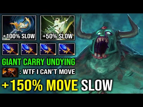 WTF +150% Slow Echo Sabre Giant Carry Undying with Full Aghanim Effect Most Imba Tank Dota 2