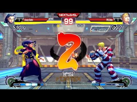 USF4 @ Vortex to Victory - Crazy Salvi (Rose) vs PIE Chin (Cody) [720p/60fps]