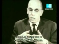 Badiou interviews Michel Foucault (1965) 1/3 English Subtitles