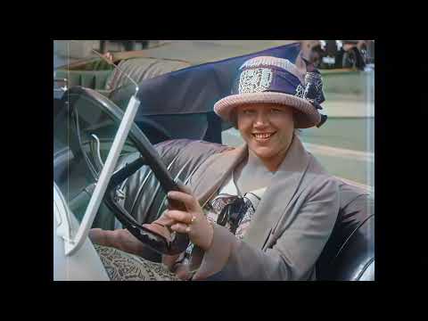 Stunning and very rare footage of Scheveningen in the Roaring Twenties in color! [A.I. enhanced]