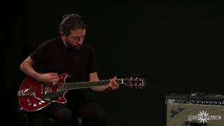 Video thumbnail for Gretsch G6131T-62 Vintage Select '62 Jet Firebird TV Jones, Red | Gear4music demo by Gear4music Guitars