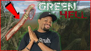 We're SLOWLY Figuring Out How To Survive! We Made An Axe! (Green Hell Ep.3)
