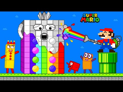 Finish The Pattern? Mario Painting ALL Number to RAINBOW in Maze Challenge | Game Animation