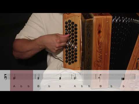 #Lernvideo: "Fliege mit mir in die Heimat" Komplett- Steirische Harmonika mit Griffschrift (G C F B)