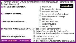 Goethe Zertifikat B1 Hören T2 Modelltest 2 #goethezertifikat