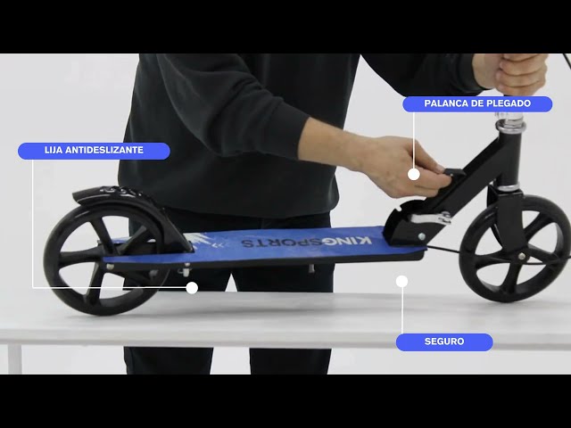 Vídeo relacionado con Arebos City Scooter Pedal Scooter Regulable en Altura | Plegable | Incl. Correa de Transporte | Ruedas LED | Freno de Mano | suspensión Delantera-Trasera | niños y Adultos | Rojo