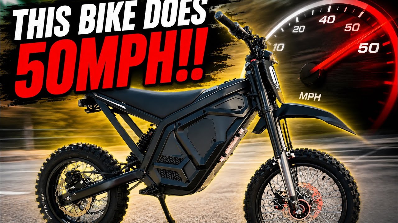 This NEW 60v Electric Dirt Bike Does 50MPH! | Evoltrix MAX-60