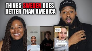 🇸🇪 American Couple Reacts "Things SWEDEN Does Better Than AMERICA"