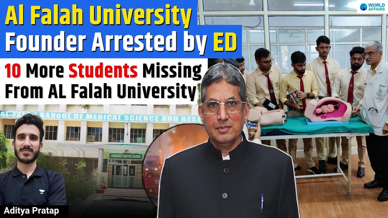 Red Fort Car Blast Update: 10 Students Missing From Al Falah University | High Alert Issued