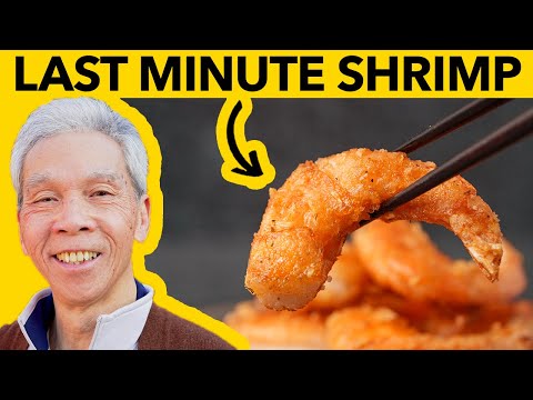 🦐 Dad’s CRISPY Chinese Garlic Shrimp (蒜蓉煎虾)