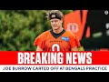 Joe Burrow CARTED OFF at Bengals Practice, Likely Calf Injury | CBS Sports