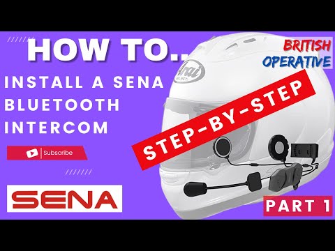 Installing SENA SMH10R Bluetooth Helmet Intercom - Part 1