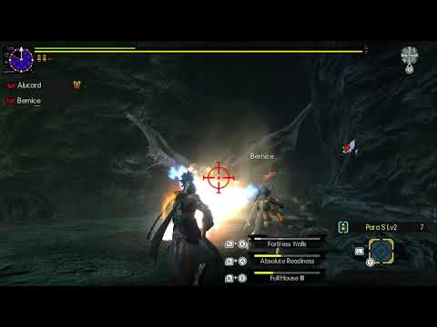 [MHGU/MHXX] G4 Hyper Silver Rathalos Vs 2P Status LBG