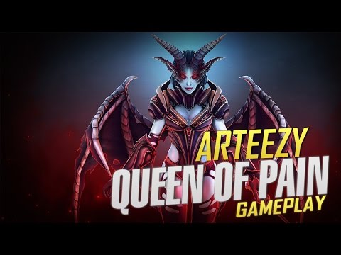 Arteezy playing Queen of Pain (Gameplay)