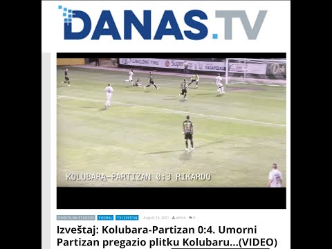 Izveštaj: Kolubara-Partizan 0:4. Umorni Partizan pregazio plitku Kolubaru…