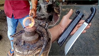 Download lagu Sangat keren membuat golok kopak kecil dengan gagang sarung full tanduk kerbau hitam mp3