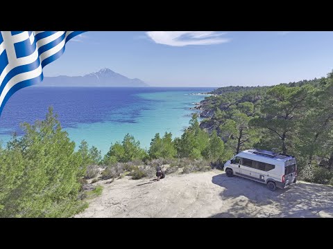 BEST GREEK BEACHES BY CAMPER VAN // Vanlife Greece