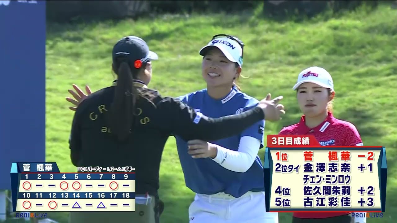 【ゴルフ】20歳の菅楓華がスーパーショットで首位浮上！｜台湾ホンハイレディースゴルフトーナメント