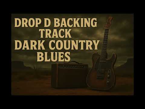 🎸🎸Drop D backing Track   Dark Country Blues🎸🎸