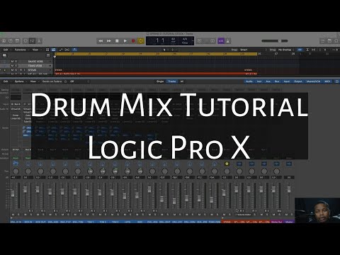 How To Mix Drums in Logic Pro X using Stock Plugins