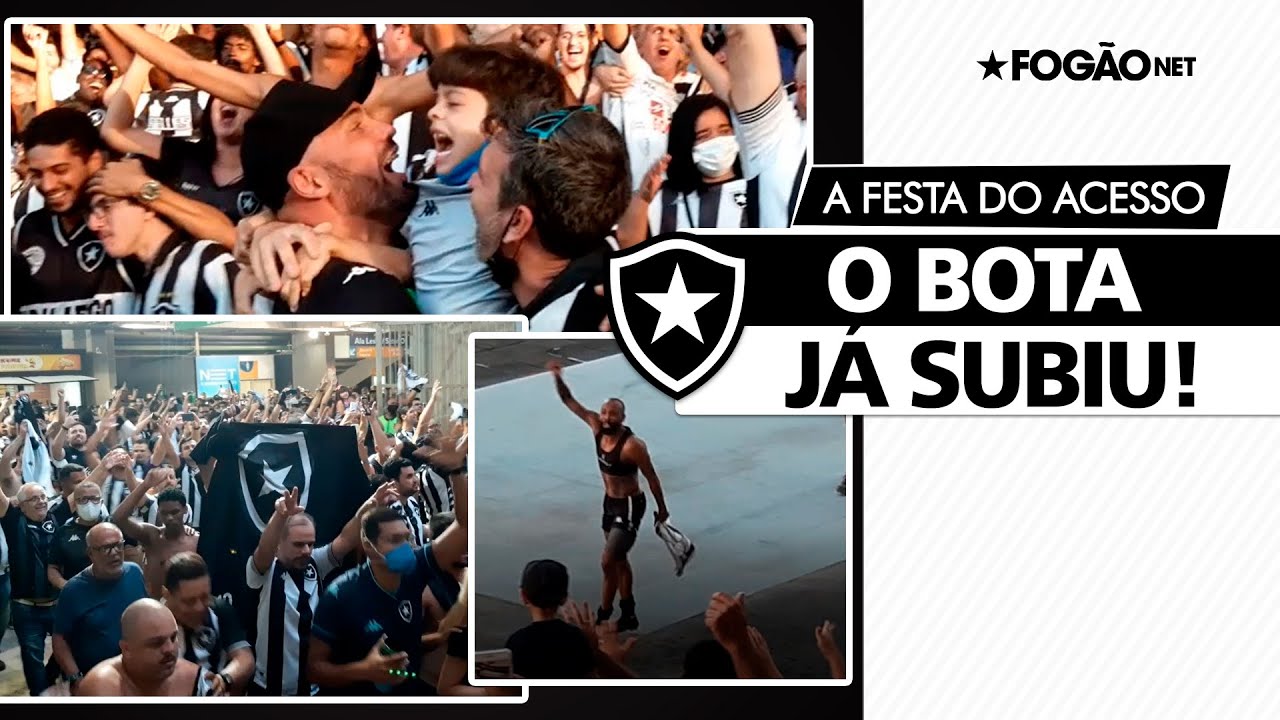 O Bota já subiu! Torcida do Botafogo comemora acesso para Série A do Brasileirão-2022 com muita festa no Nilton Santos ☝🏽😁🔥 O Bota já subiu! Torcida do Botafogo comemora acesso para Série A do Brasileirão-2022 com muita festa no Nilton Santos ☝🏽😁🔥