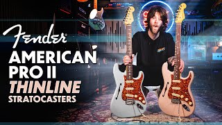 Video thumbnail for Hollow Body Strats | Fender Limited Edition American Pro II Thinline Stratocaster by GUITARGUITAR