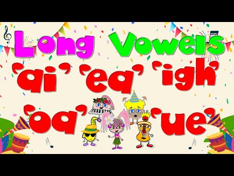 Digraphs / Long Vowels Compilation - ai / ea / igh /oa / ue /  Phonics Mix!