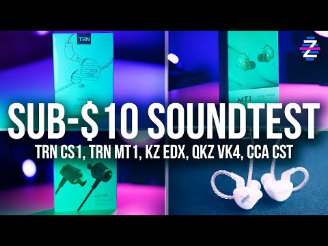 TRN CS1 Soundtest vs TRN MT1, KZ EDX, QKZ VK4, CCA CST! - Dynamic Shootout!