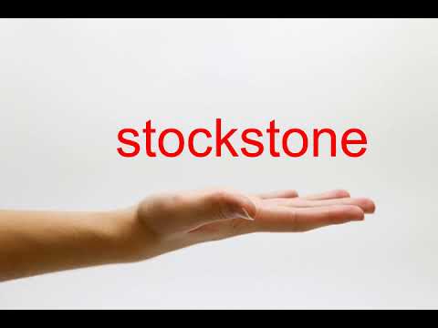 How to Pronounce stockstone - American English