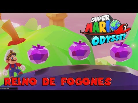 Las 100 MONEDAS MORADAS del REINO DE LOS FOGONES - Super Mario Odyssey